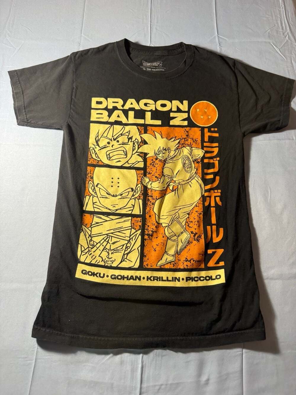 Dragon Ball Z Goku Gohan Krillin Piccolo Graphic T-Shirt Black
